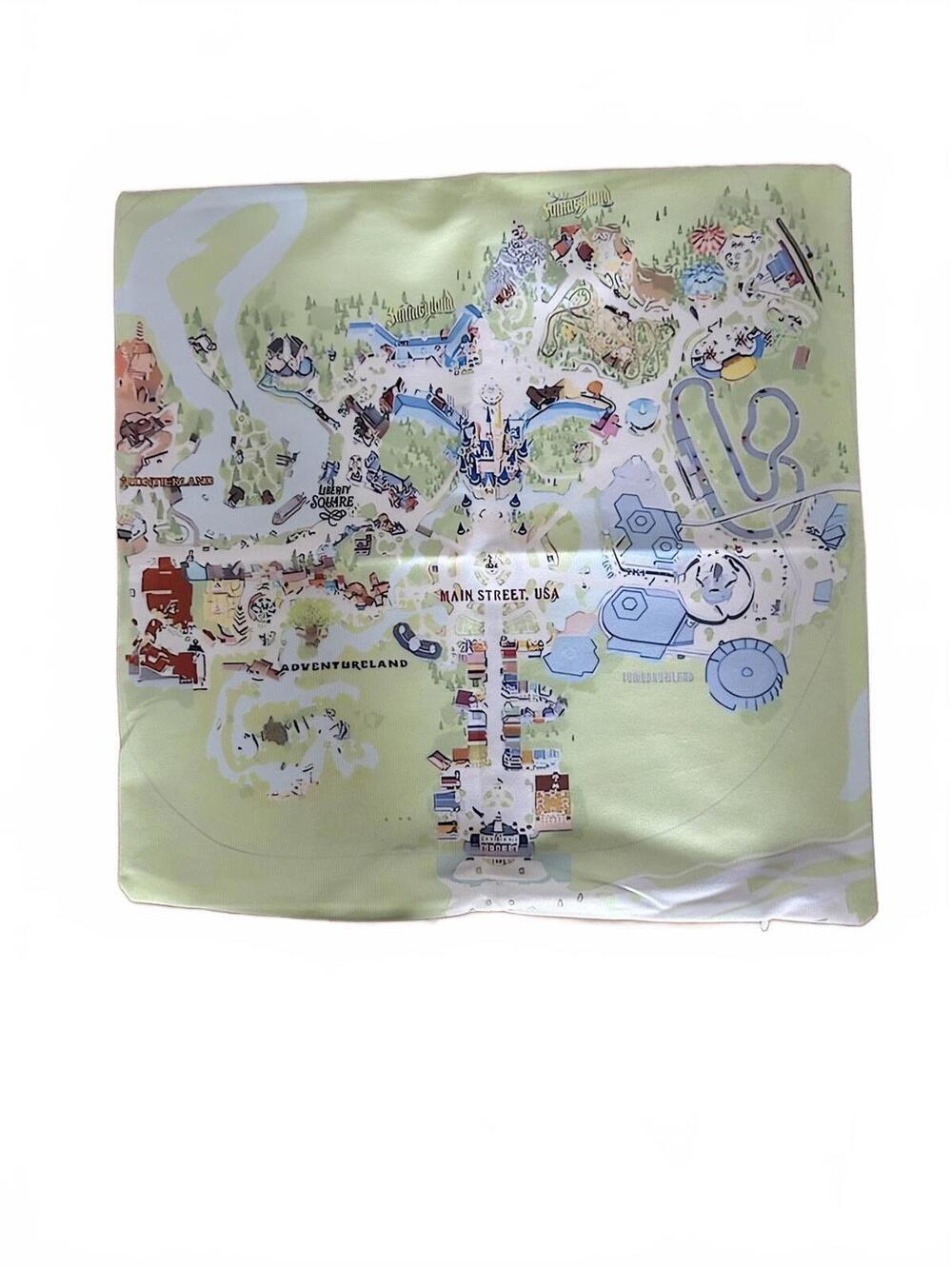 Disneyland Park Map pillow case 18x18